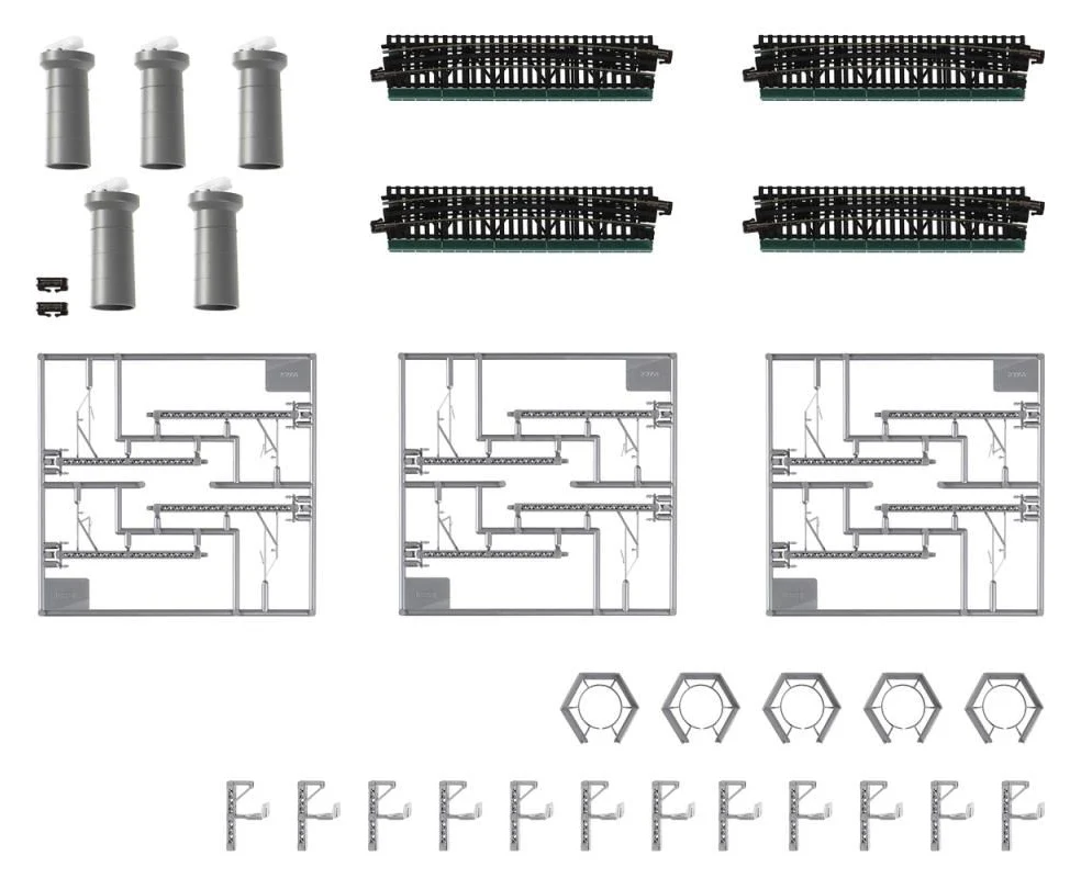 40-823 Unitram Four Way Street Intersection Set - Image 3