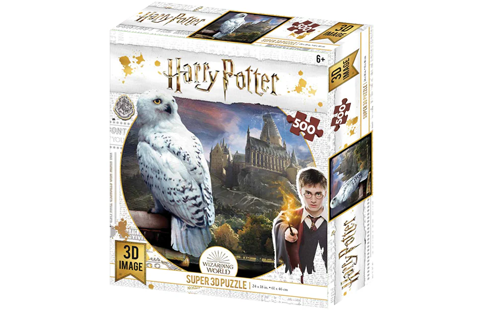 HP32514 Harry Potter 'Hedwig' 500 Piece 3D Jigsaw Puzzle
