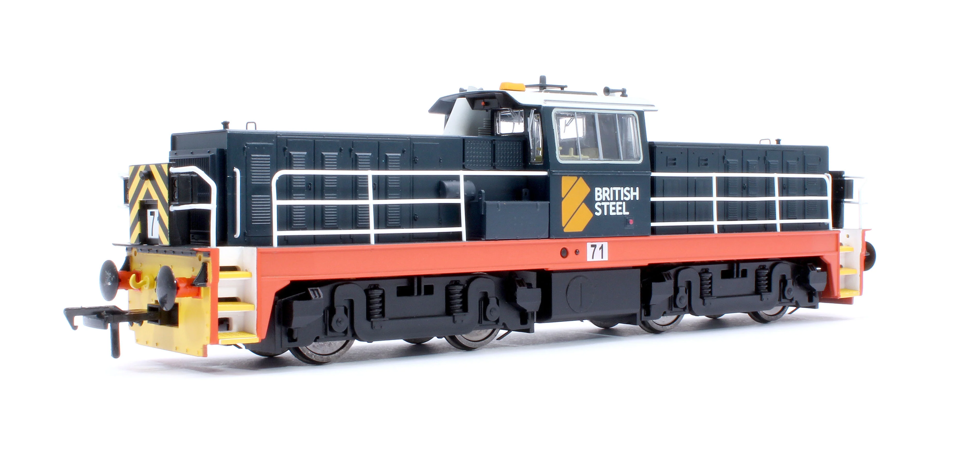KRM-HUN-OO-F-71 Hunslet Bo-Bo in British Steel Blue No.71 Diesel Locomotive - DCC Fitted - Image 3