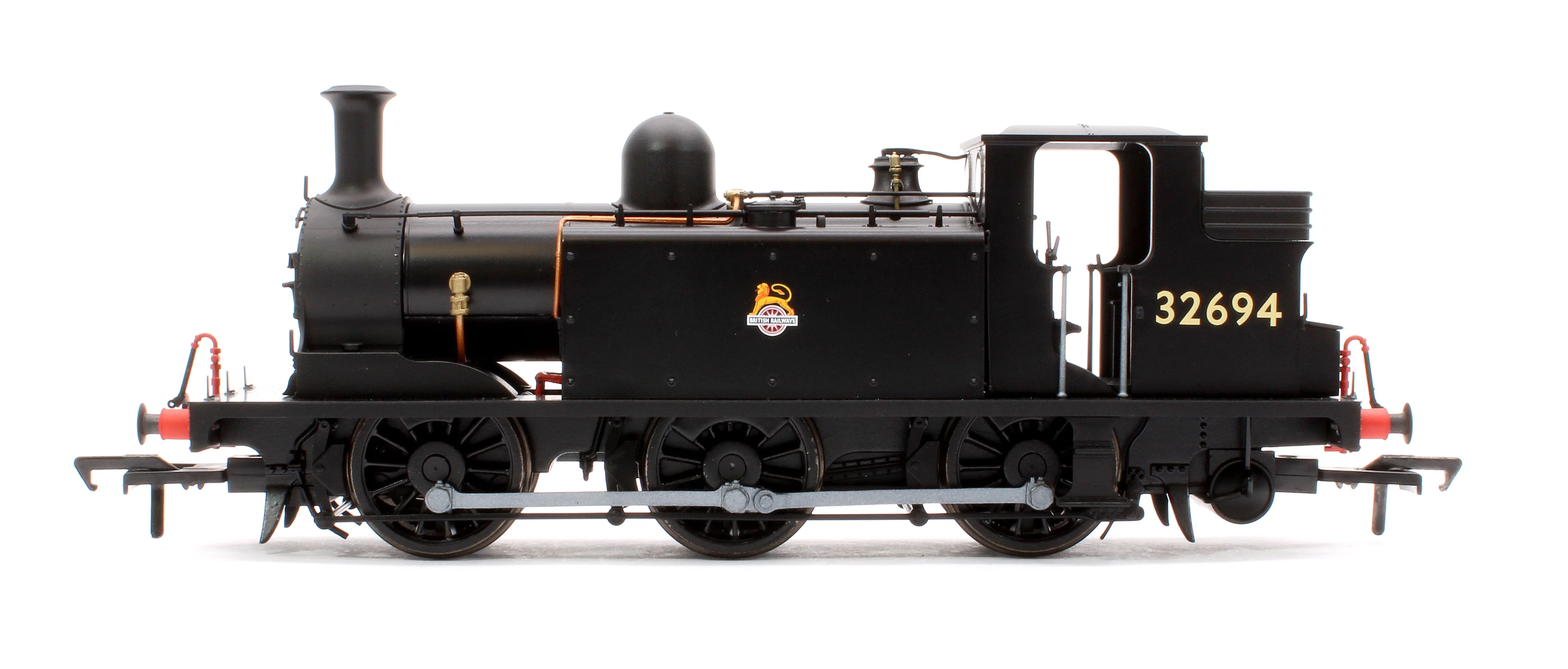 936009 LBSCR Stroudley ‘E1’ 0-6-0T No. 32694 BR Unlined Black (Early Emblem) - Steam Tank Locomotive - Image 5