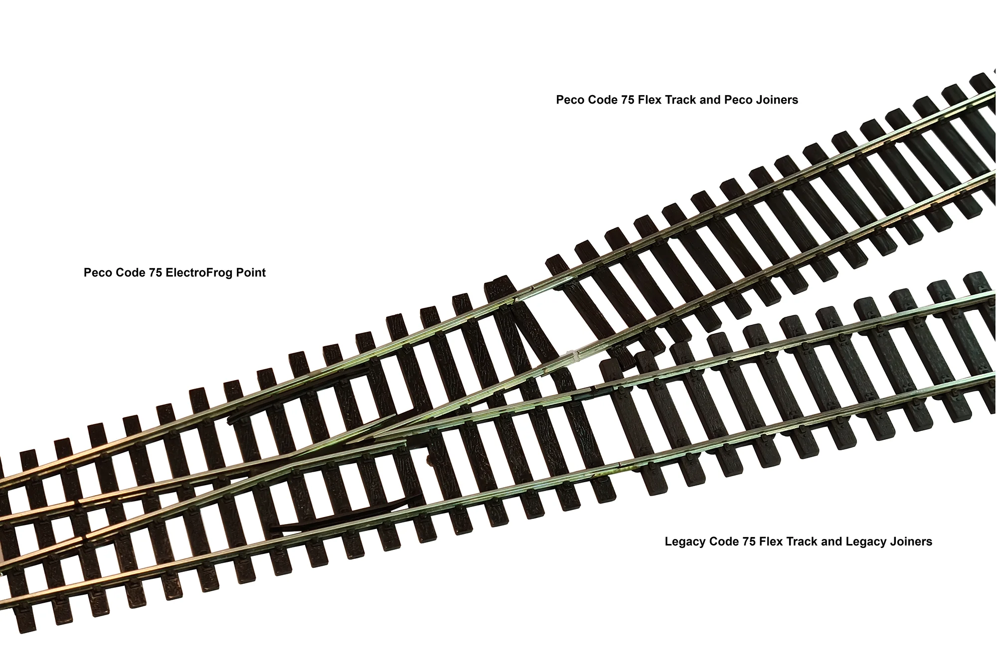 LTK-W75.25 Pack of 25 Code 75 Wooden Sleeper Nickel Silver Finescale Flexible Track (914mm) - Image 3