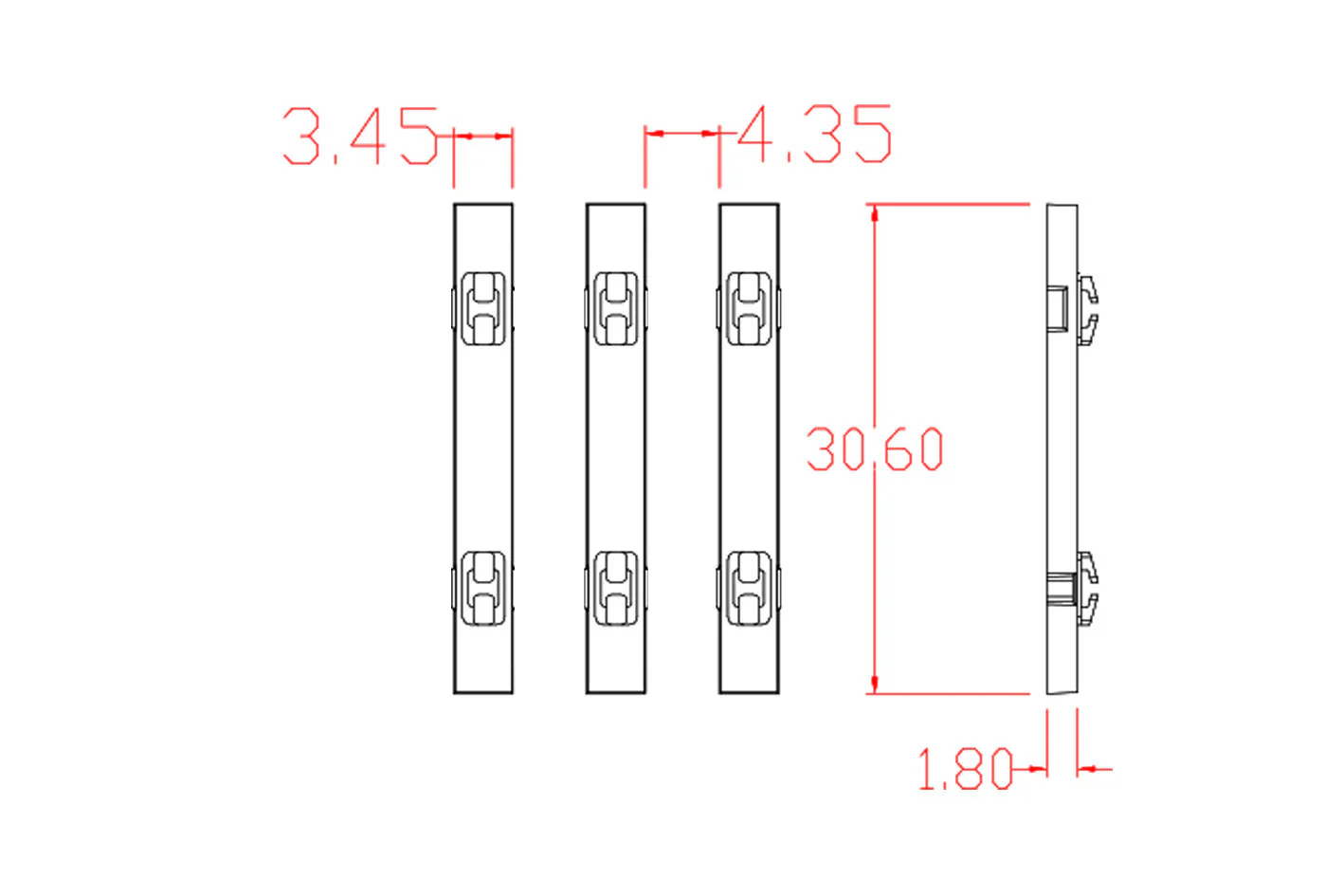 LTK-W75.25 Pack of 25 Code 75 Wooden Sleeper Nickel Silver Finescale Flexible Track (914mm) - Image 5