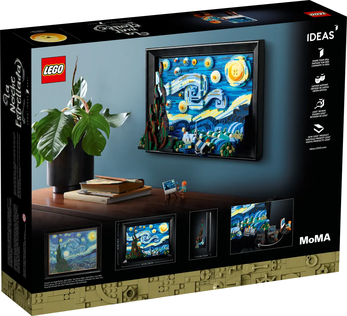21333 Lego Ideas Vincent van Gogh - The Starry Night - 21333 - Image 10