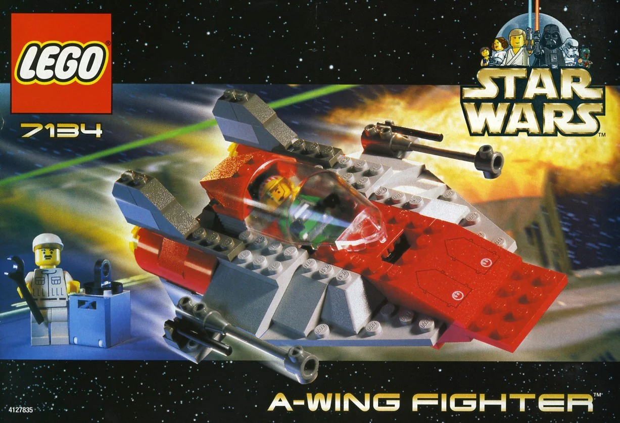 7134 Pre-Owned Lego Star Wars A-Wing Fighter - 7134 - Image 2