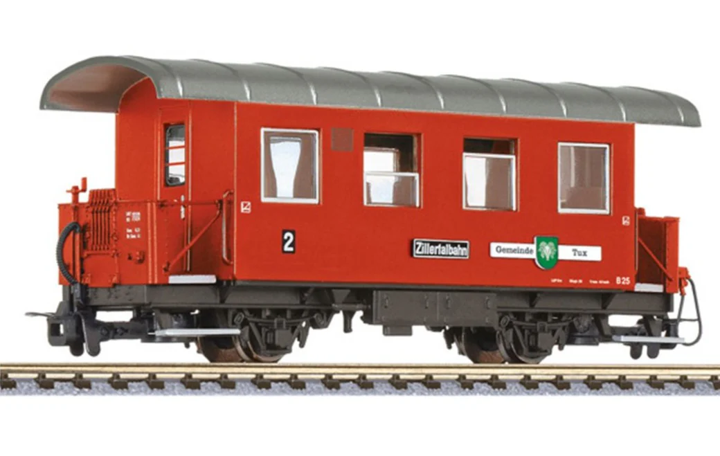 L344365 2-axle coach, B 25, WC wagon, "Gemeinde Tux", Zillertalbahn, Ep.VI