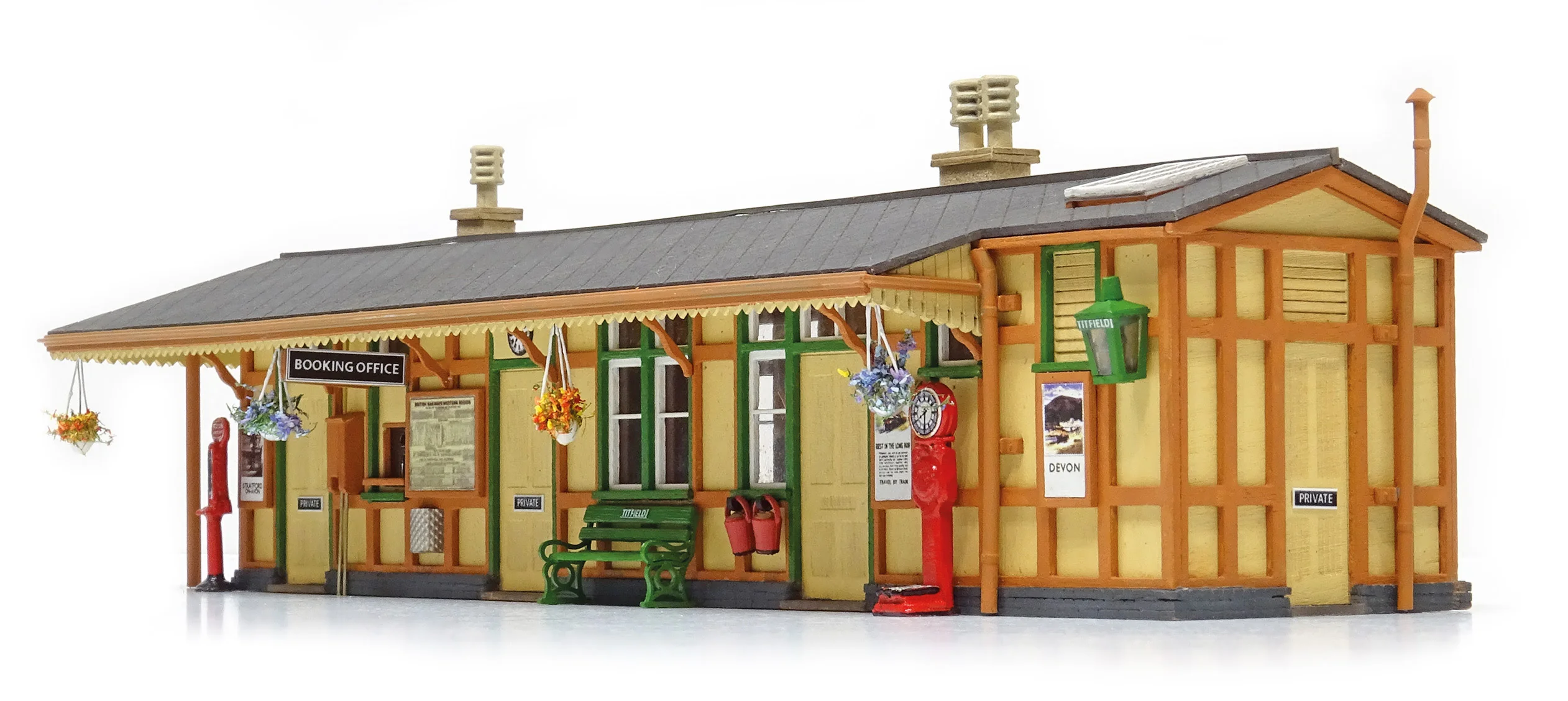 LK205 Lineside Laser Cut Kit - GWR Wooden Station Building (Monkton Combe) - Image 2