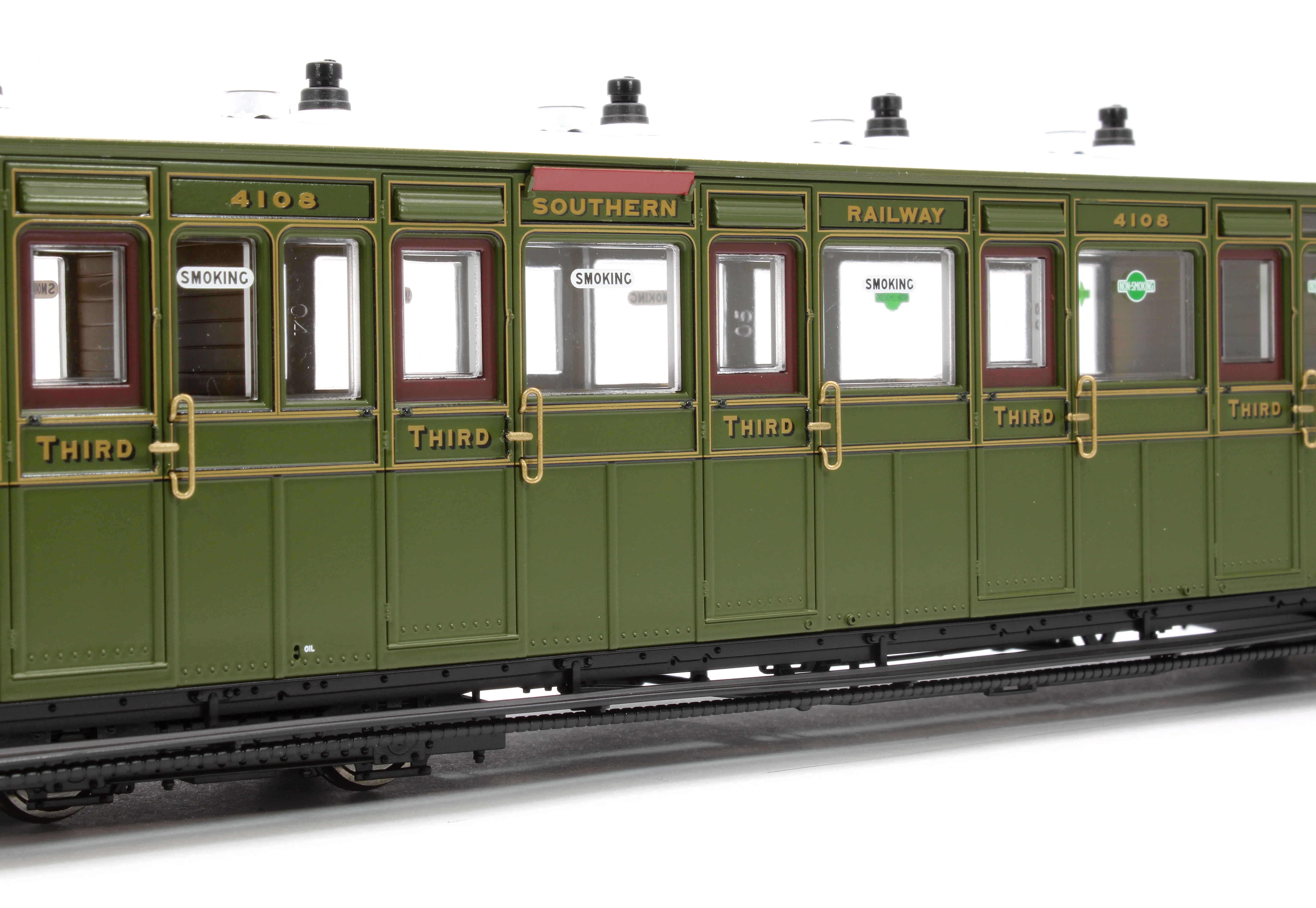 LHT-7NP-006D Lynton & Barnstaple Brake 3rd Southern SR Olive Green 4108 1924-1935 - DCC Fitted - Image 4