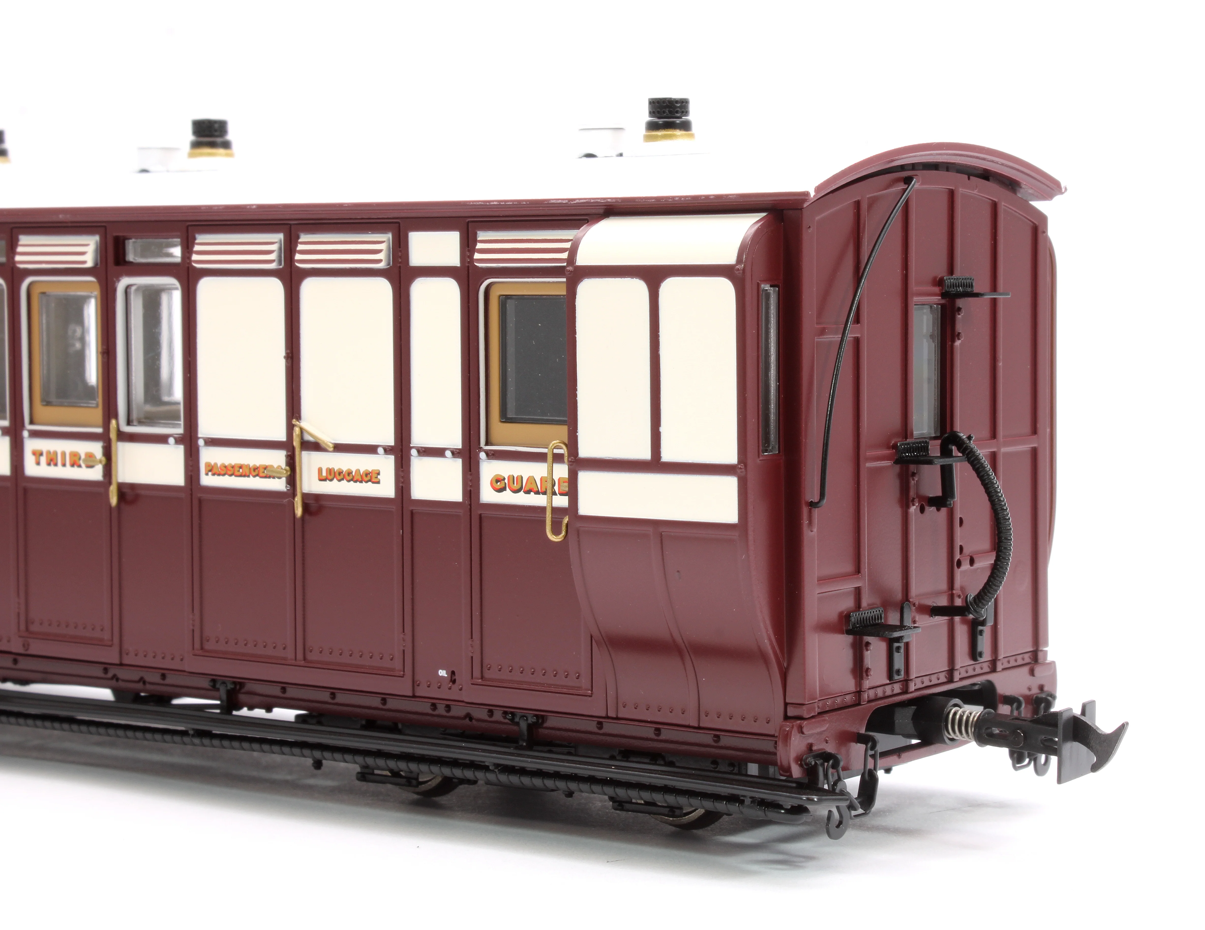 LHT-7NP-007D Lynton & Barnstaple Brake Composite Red/Ivory No.15 1902-1922 - DCC Fitted - Image 5