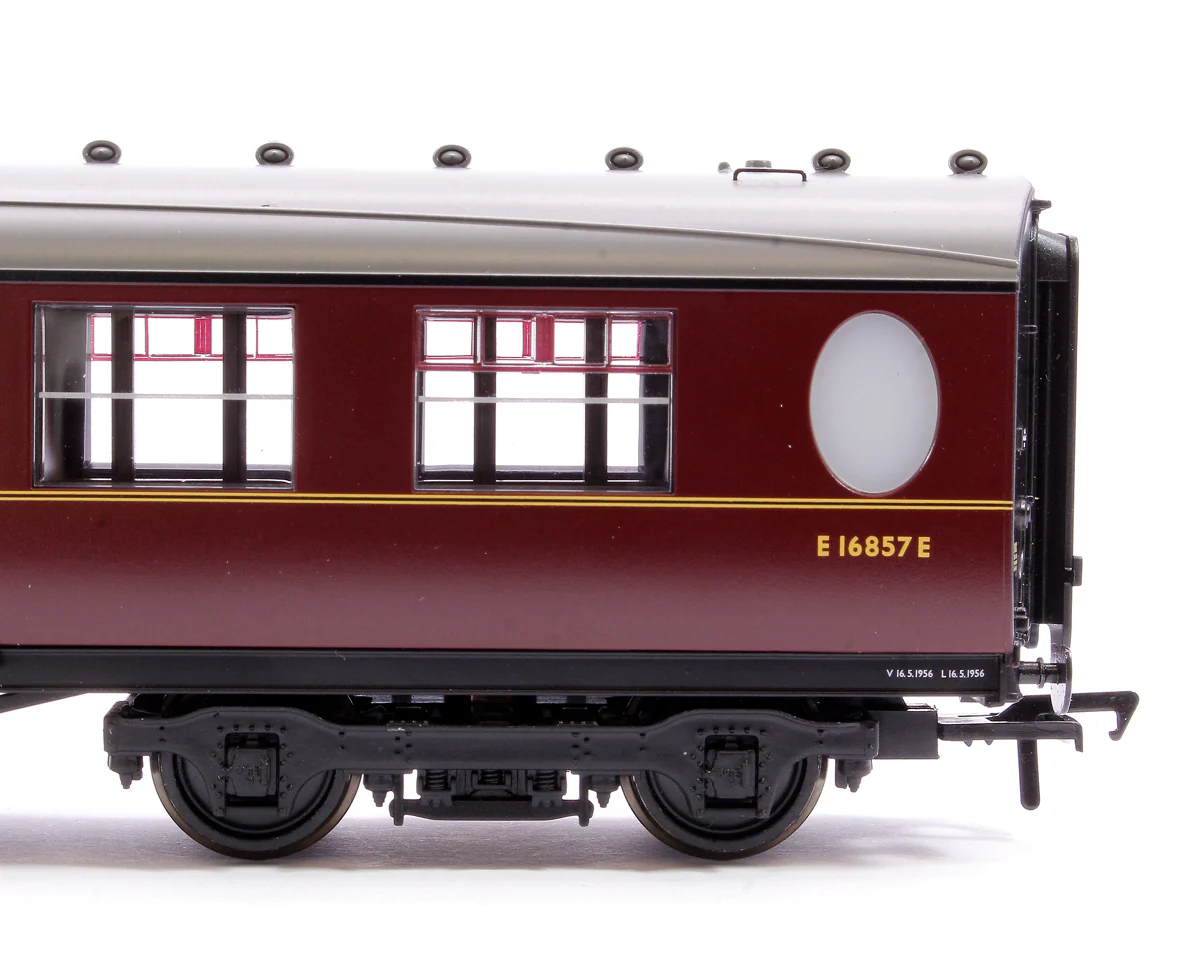 34-462 LNER Thompson Brake Second Corridor BR Maroon No. E16857E - Image 5