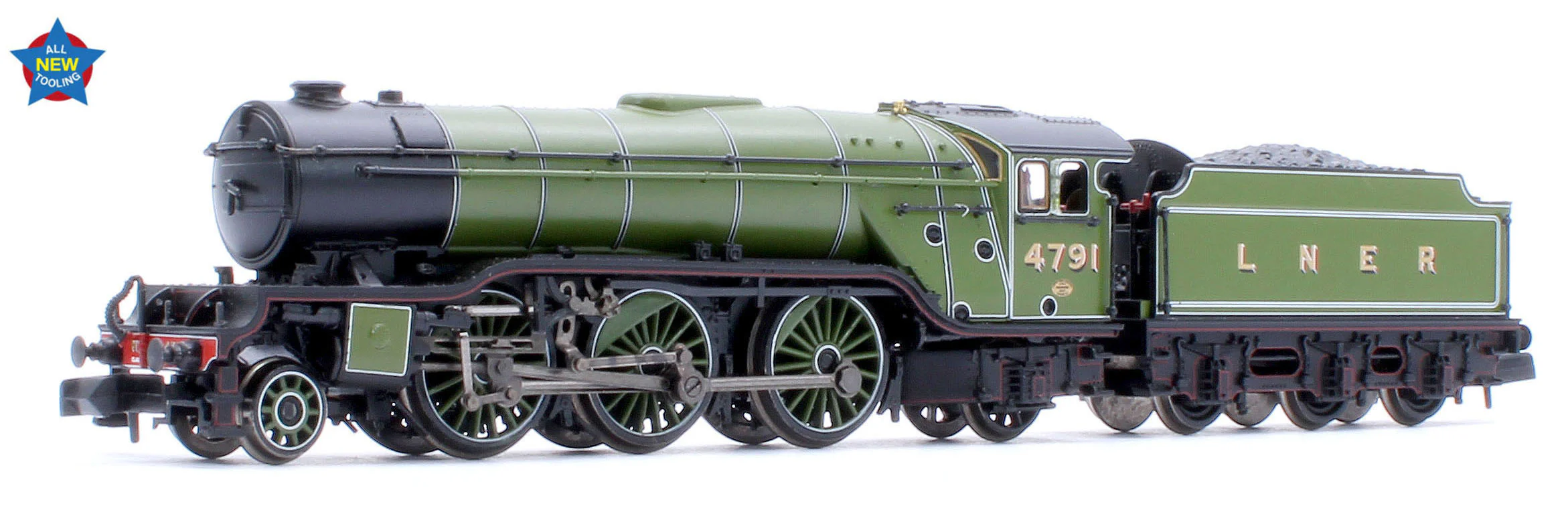 372-610 LNER V2 4791 LNER Lined Green (Original) Steam Locomotive