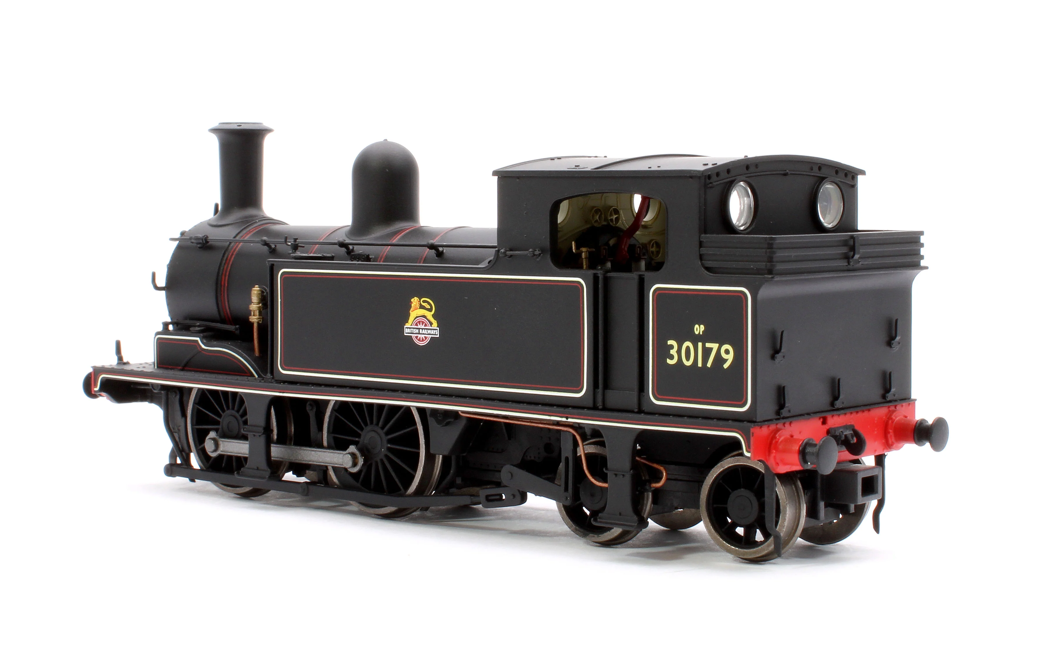 E85017 LSWR Adams O2 30179 BR Lined Black (Early Emblem) Steam Locomotive - Image 2
