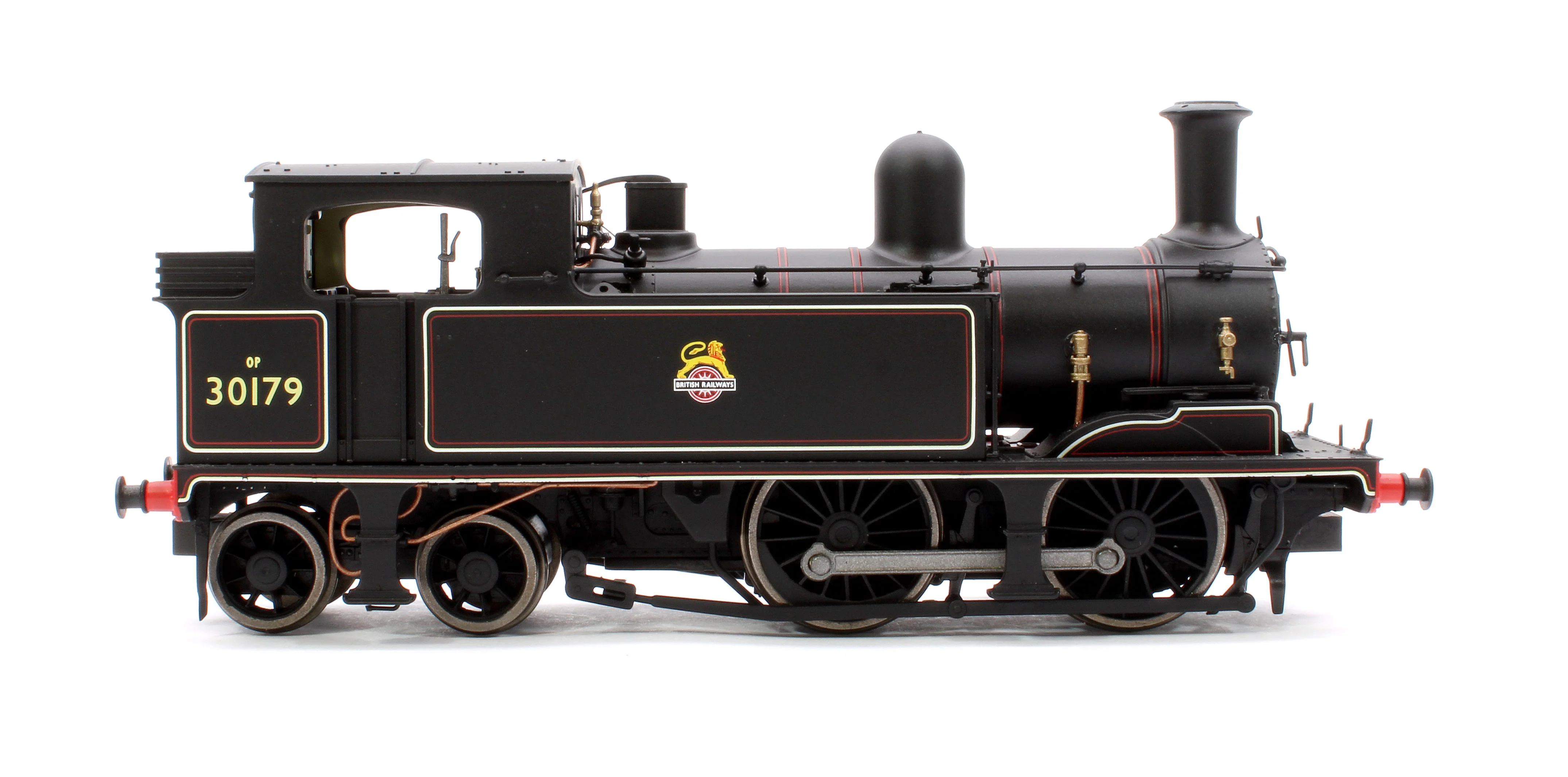 E85017 LSWR Adams O2 30179 BR Lined Black (Early Emblem) Steam Locomotive - Image 6