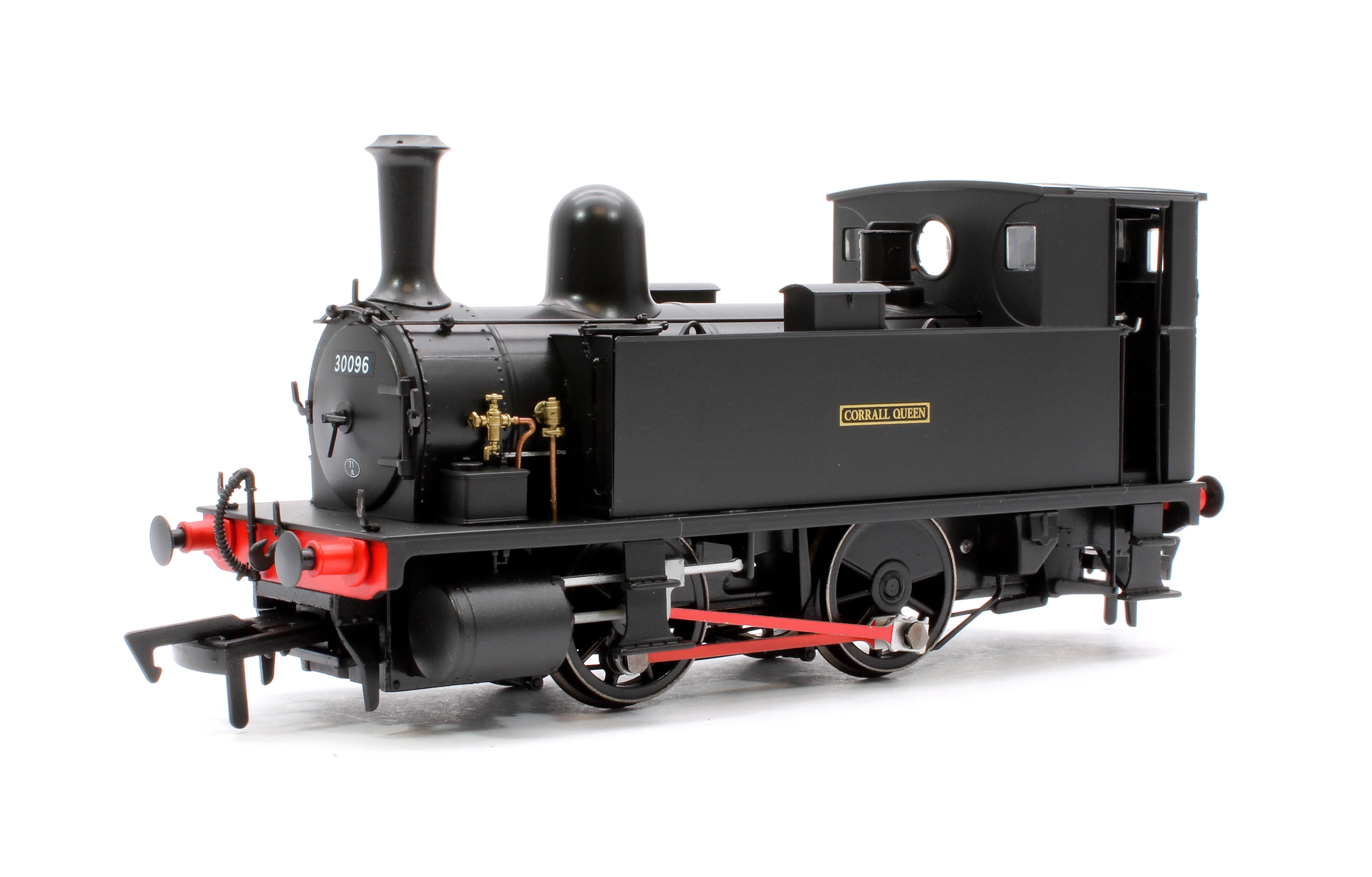 4S-018-016D LSWR Class B4 0-4-0T Black Corrall Queen 30096 - Steam Tank Locomotive - DCC Fitted