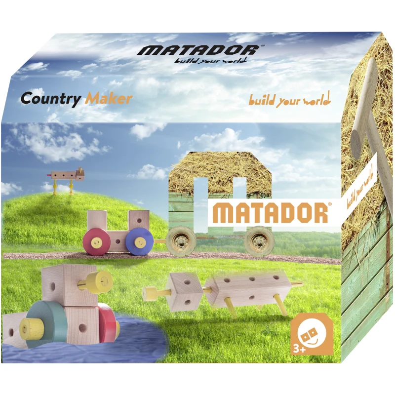 CountryMakerKit+3 Matador - MAKER Country Maker Wooden Construction Kit +3