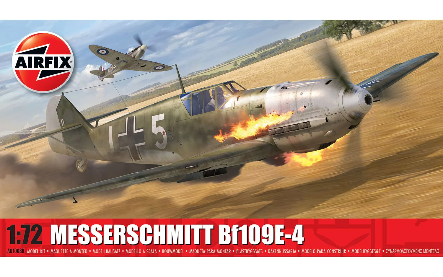 A01008B Messerschmitt Bf109E-4 Model Kit