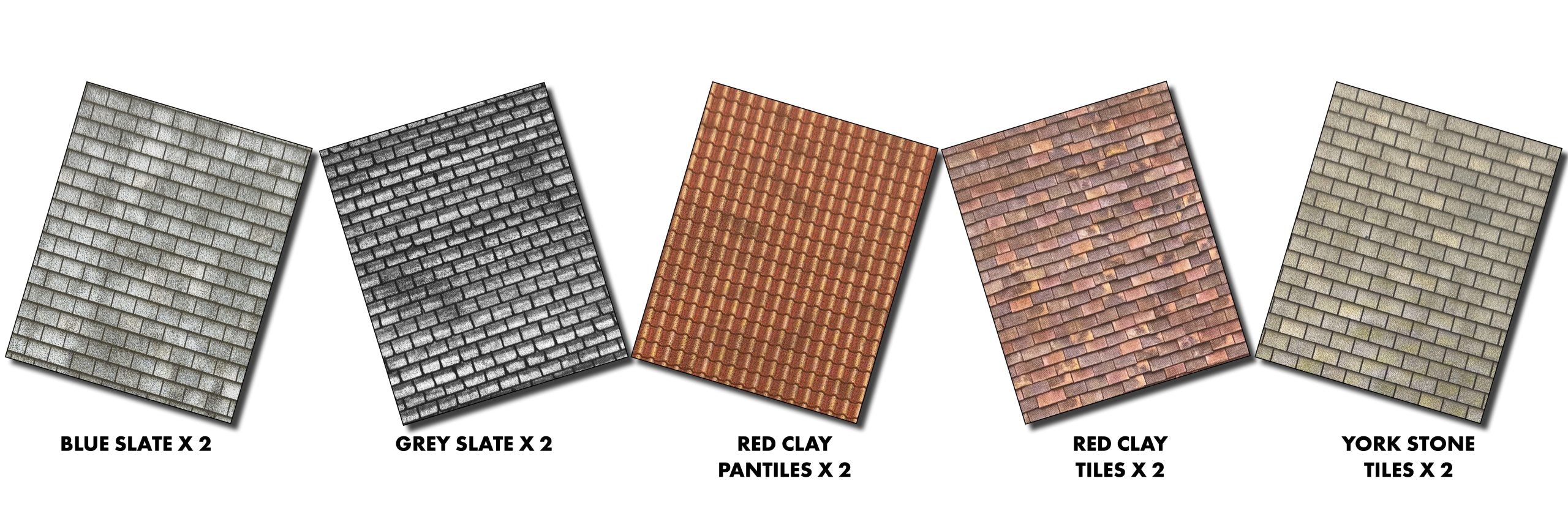 PN905 N Scale Roofing Tiles