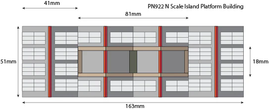 PN922 Island Platform Building Kit - Image 3