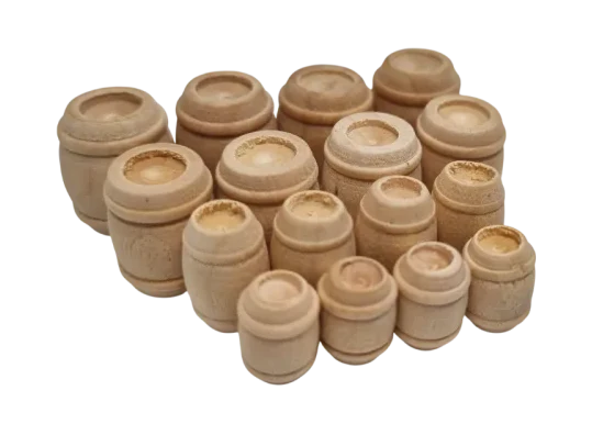 076-713 1:76 Scale Wooden Barrels (Pack of 16)
