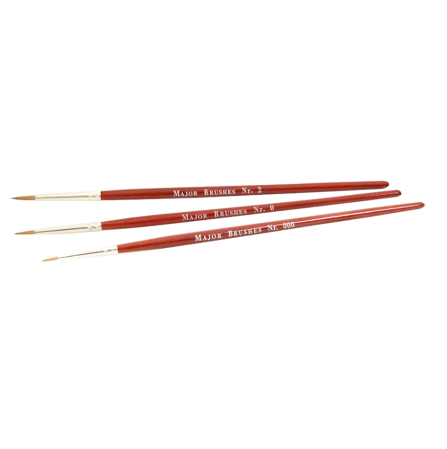 MM004 Three Paint Brushes (Sizes 000, 0 & 2) - Image 2