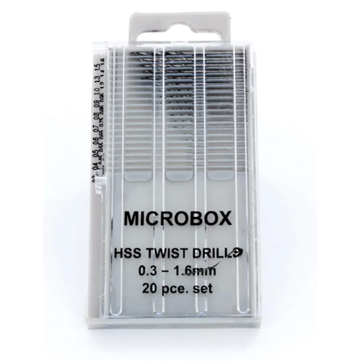 MM019 20 Piece Microbox Drill Set (0.3-1.6mm)