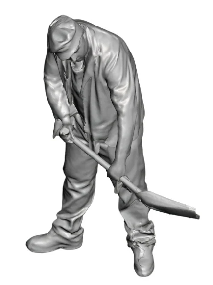 1072-076L OO Gauge 1948-1968 British Railways - Loco Crew Fireman Looking Left - Image 4