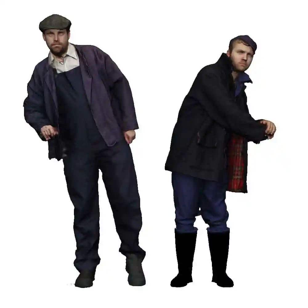 11262-076 OO Gauge Loco Specific Crew - Hawthorn Leslie 0-4-0ST Crew Pack 2 - Image 2