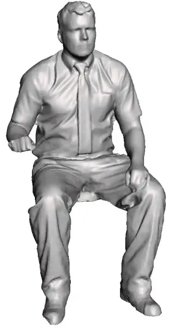 1154-076 OO Gauge - Railway & Lineside - 1998-Present Day - Seated Driver in shirt & tie