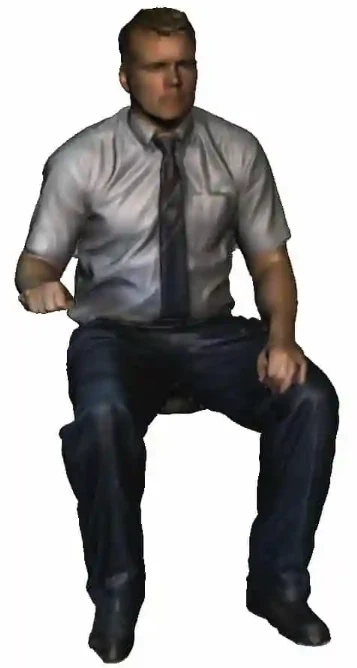 1154-148 N Gauge - Railway & Lineside - 1998-Present Day - Seated Driver in shirt & tie - Image 2