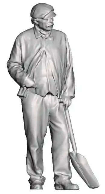 1213-076 OO Gauge - Railway & Lineside - 1870-1947 - Fireman with shovel