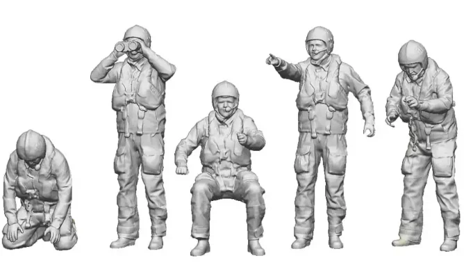1341-048 1:48 Scale - Trade & Services - RNLI Crew on Deck