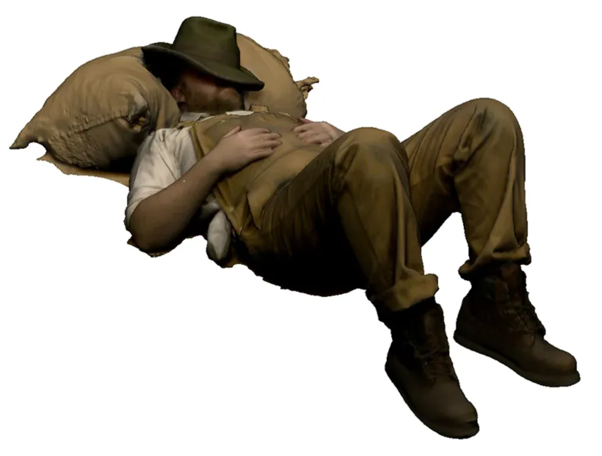 14214-148 N Gauge - Trade & Services - Mill worker sleeping - Image 2