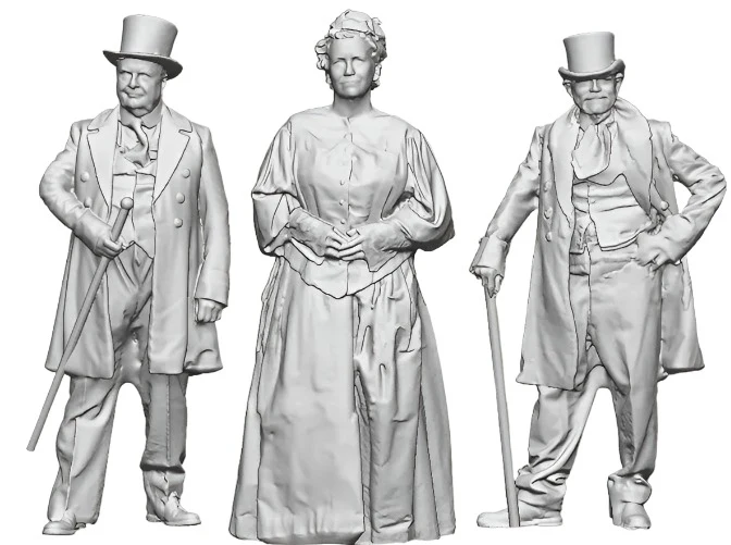 1522-148 N Gauge 1804-1870 Pioneering - Victorian People Set 3