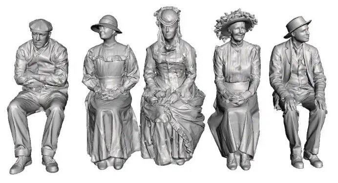 1580-076 OO Gauge 1870-1922 Pre-Grouping - Seated Passengers Pack A