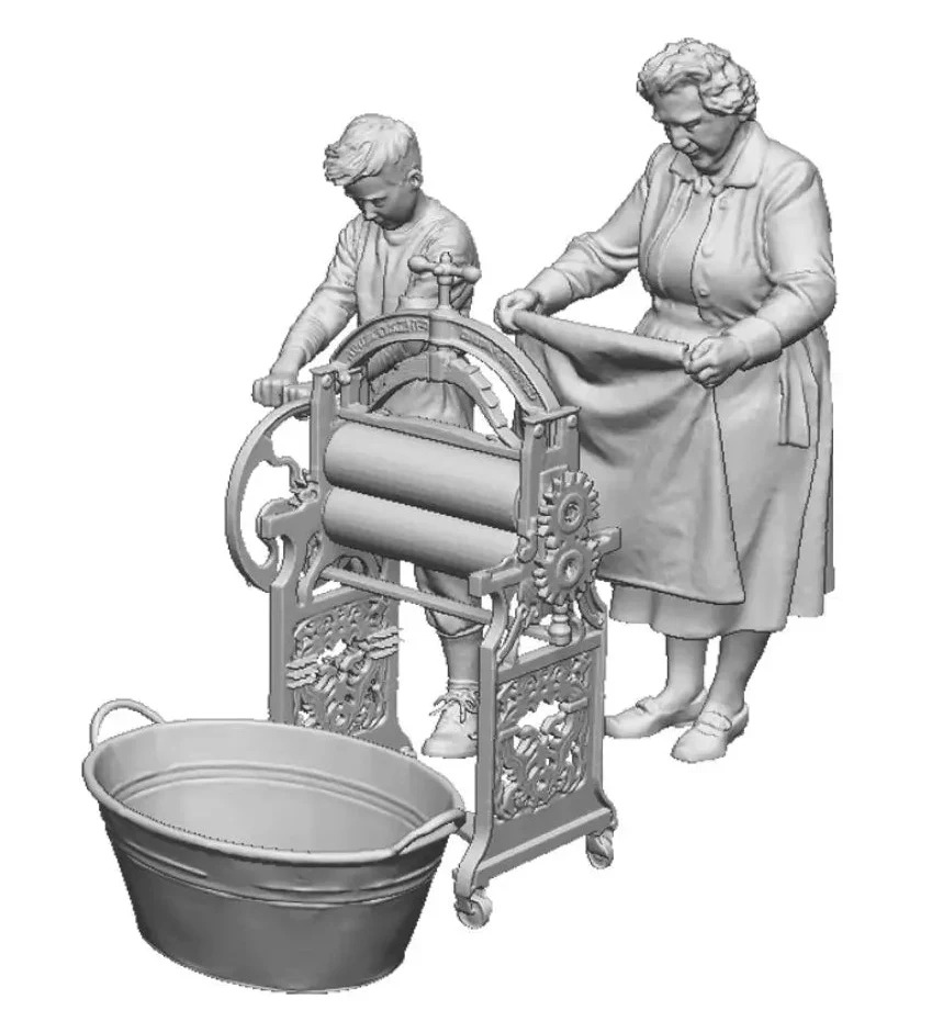 1603-148 N Gauge Town and Country - Wash Day