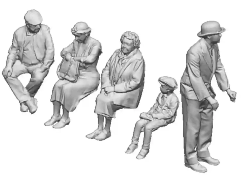 1694-076 OO Gauge Railway & Lineside - FR 1930’s Brake Passengers