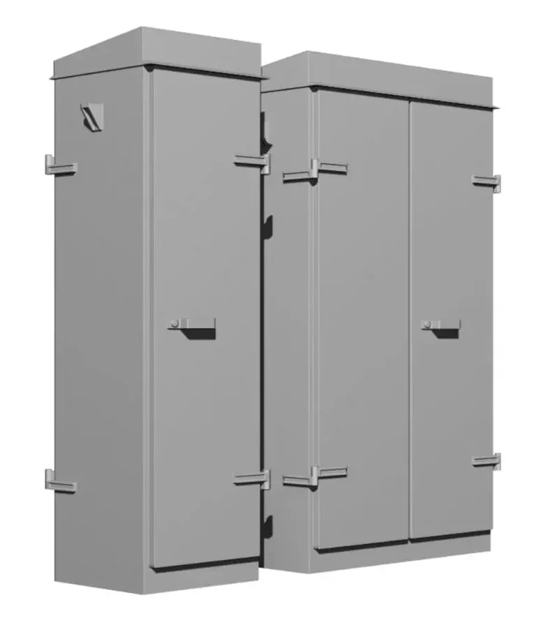2164-148 N Gauge Lineside Details - WR 1980s Tall Lineside Cabinets x5