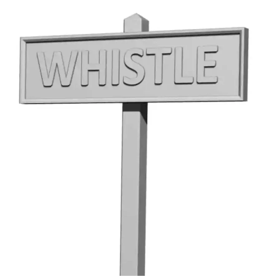2621-076 OO Gauge SR Whistle Boards (x6)