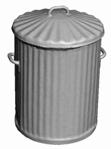 2670-043 O Gauge Work and Industry Platform Accessories - Galvanised Dustbins (x2)