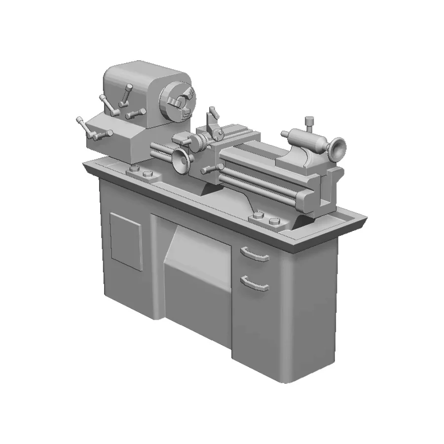 27105-148 N Gauge Workshop Details - Lathe