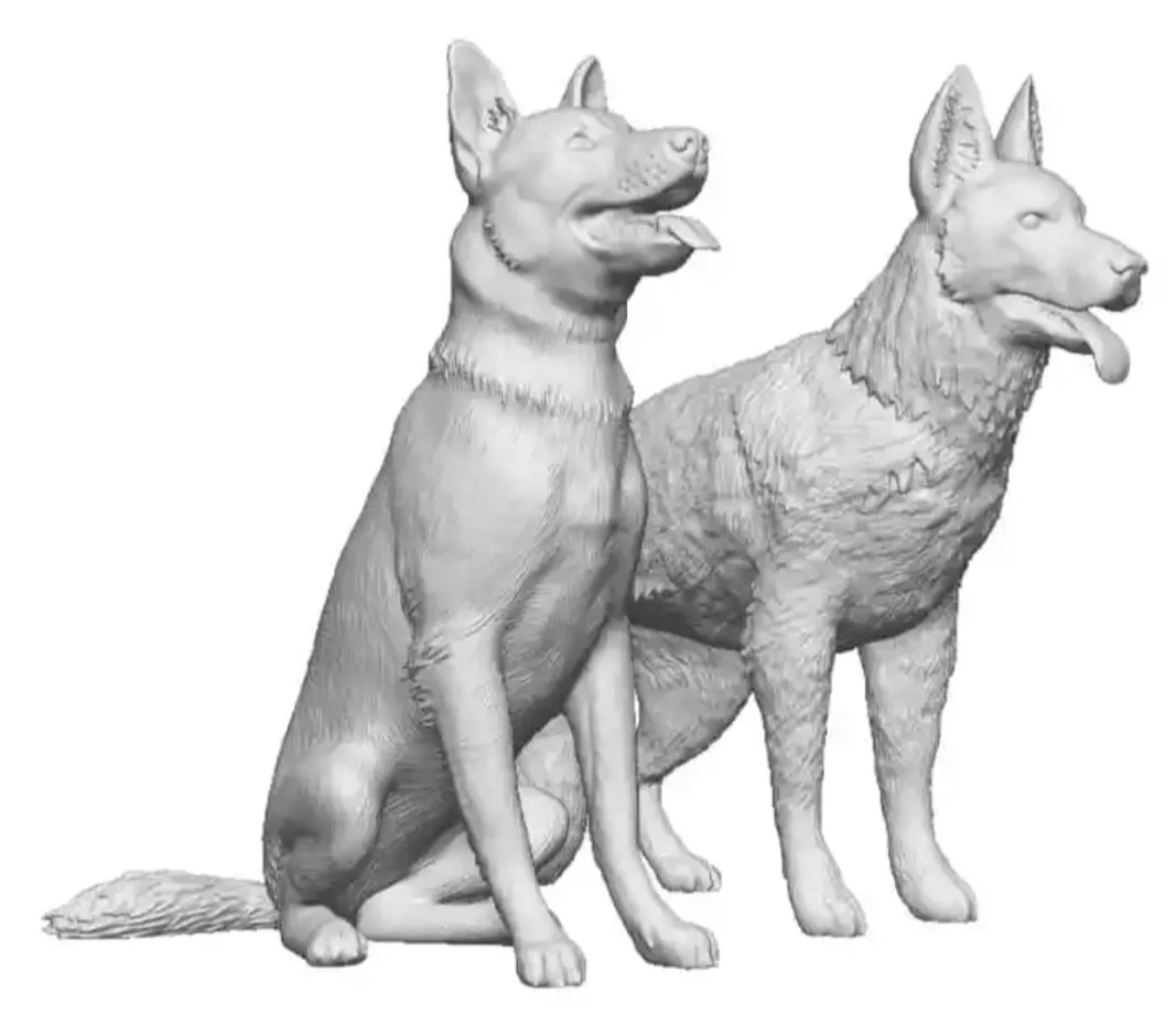 31005-076 OO Gauge - Pets, Wildlife & Livestock - German Shepherds x2