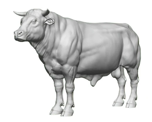 31223-148 N Gauge Pets, Wildlife & Livestock - Bull with Horns