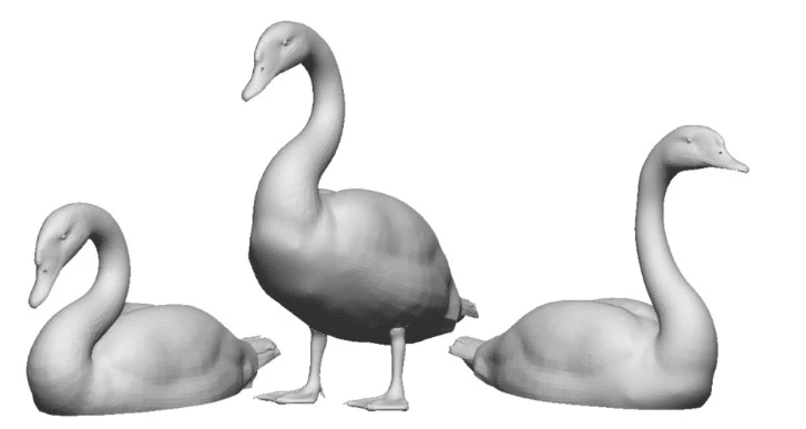 31407-043 O Gauge Pets, Wildlife & Livestock - Swans - Pack of 3