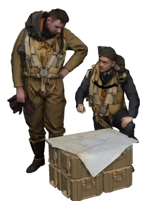 50303-048 1:48 Scale RAF Through the Ages - World War Two - RAF Fighter Bomber Crew - Image 2