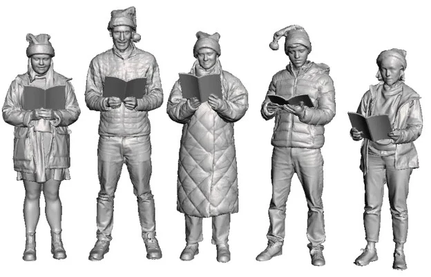 9012-043 O Gauge - Christmas Carol Singers