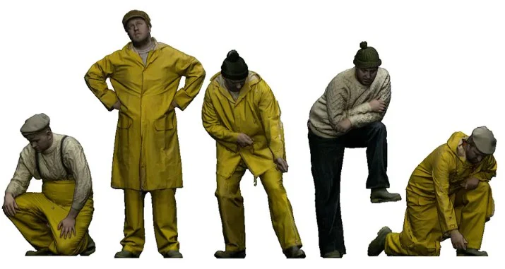 9023-076 OO Gauge 1948-1968 British Railways - Fishermen on Deck Bundle - Image 2