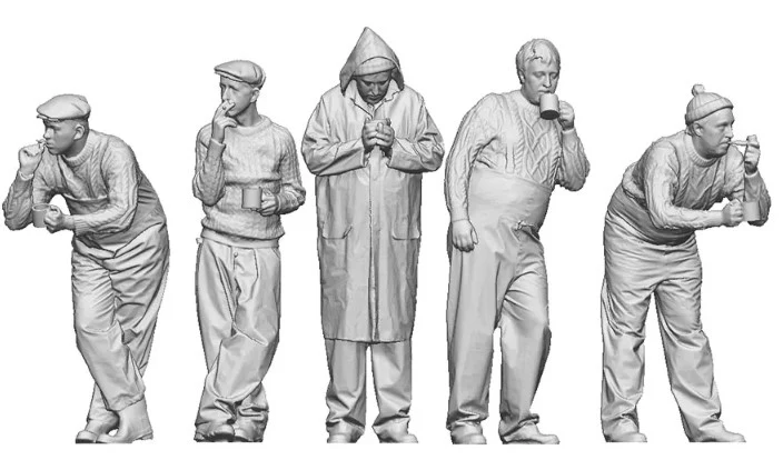 9026-043 O Gauge 1948-1968 British Railways - Fishermen at Rest Bundle