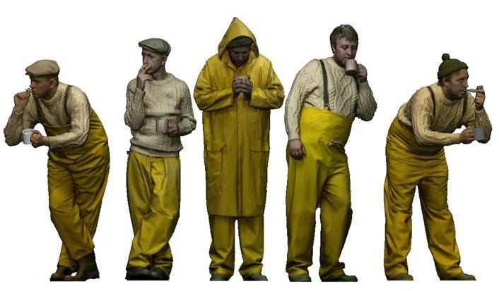 9026-148 N Gauge 1948-1968 British Railways - Fishermen at Rest Bundle - Image 2