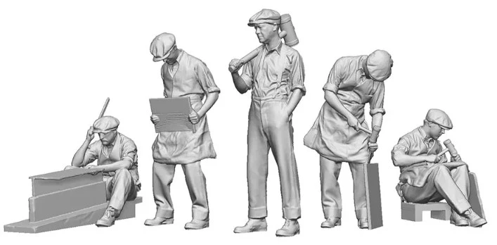 9038-043 O Gauge 1922-1948 Pre-Grouping - Slate Worker Bundle