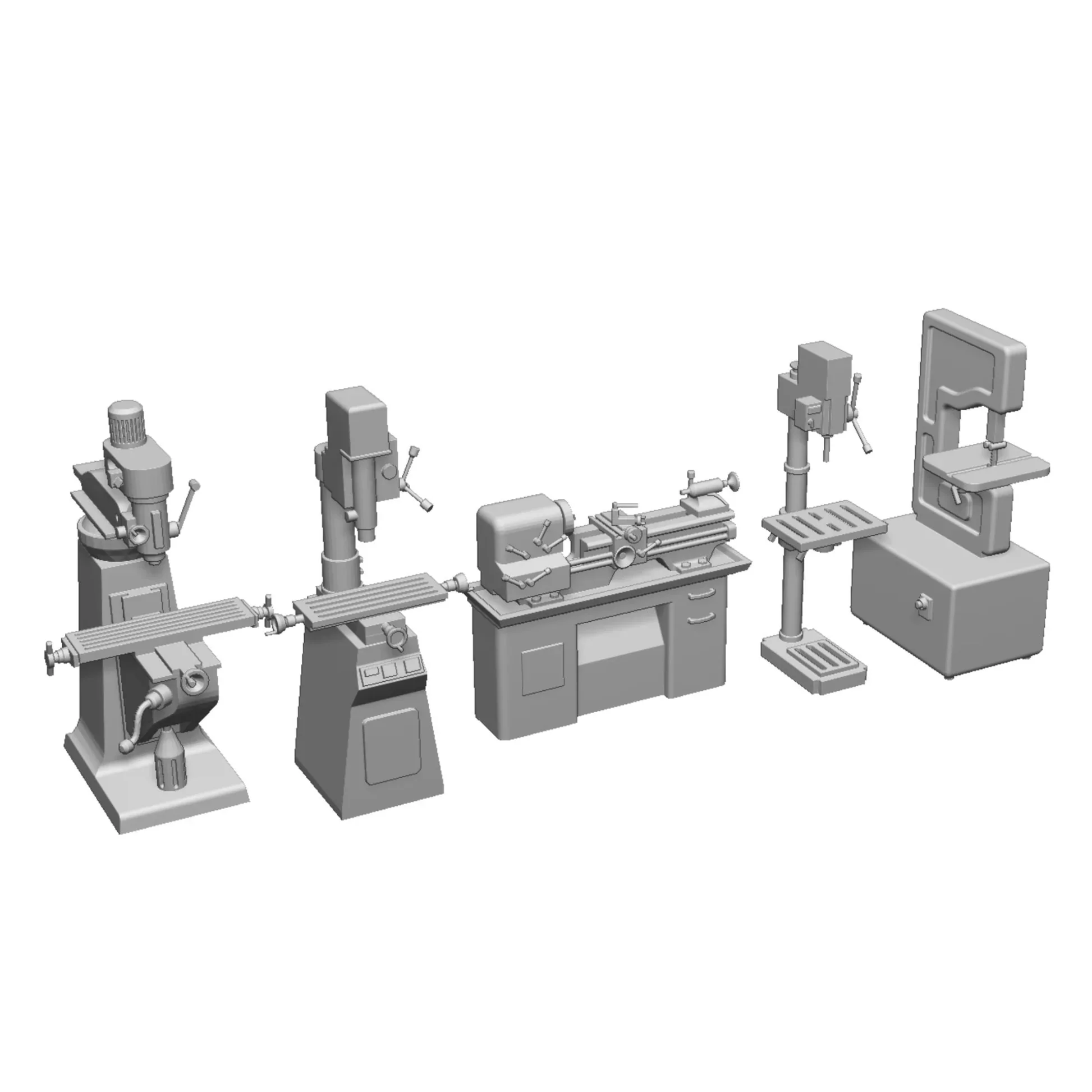 99009-148 N Gauge Workshop Details - Machine Shop Bundle
