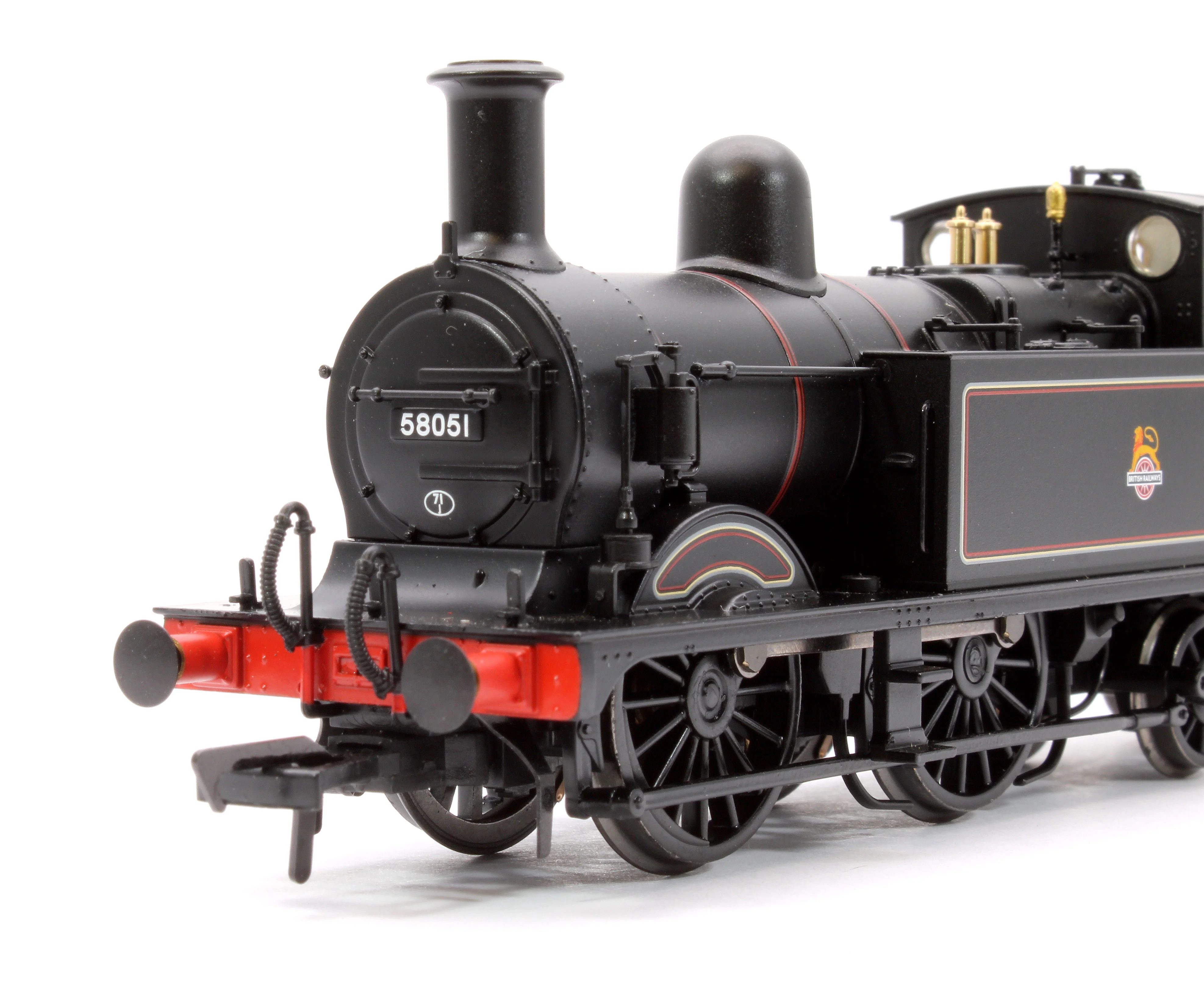 31-742ASF MR 1532 (1P) Tank 58051 BR Lined Black (Early Emblem) Steam Locomotive - DCC Sound - Image 7